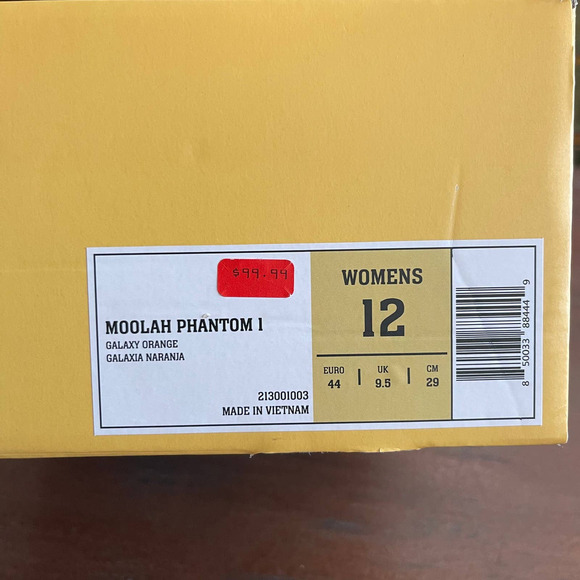 NWT MOOLAH PHANTOM 1 Kicks Women's Basketball Shoes Galaxy Orange SIZE 12 - Picture 3 of 11